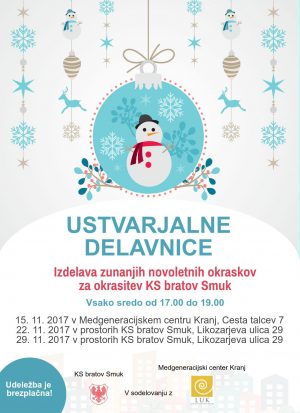 VABILO na ustvarjalne delavnice za okrasitev naše soseske